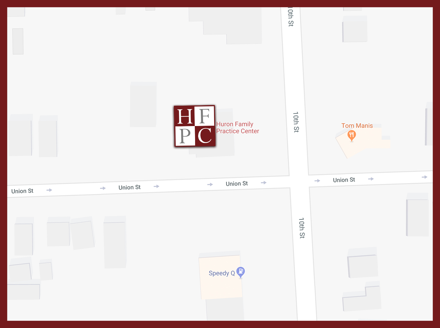 Huron Family Practice Center Map